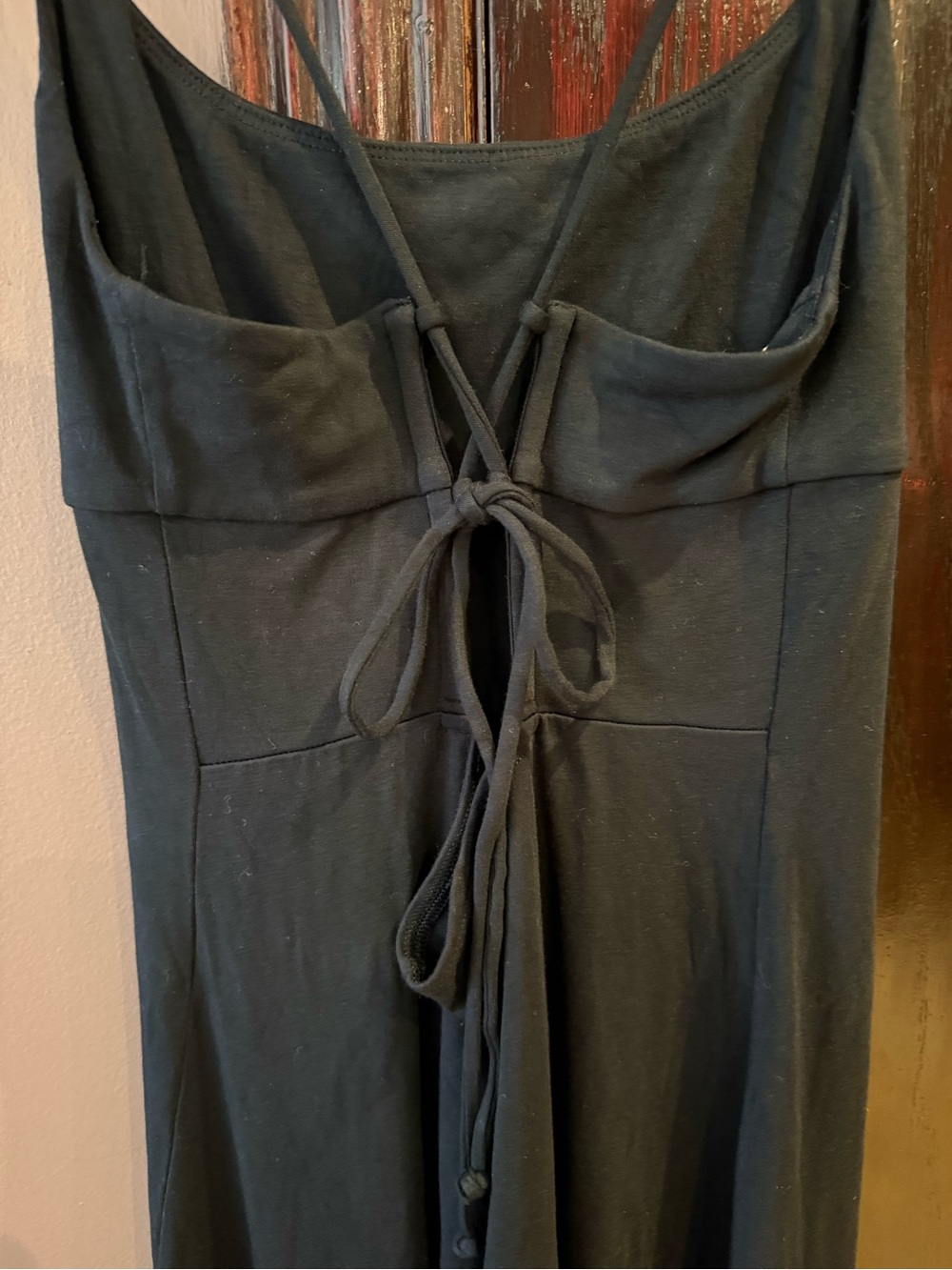 Wilfred Black Slip Dress with Spaghetti Straps - Picture 3 of 7